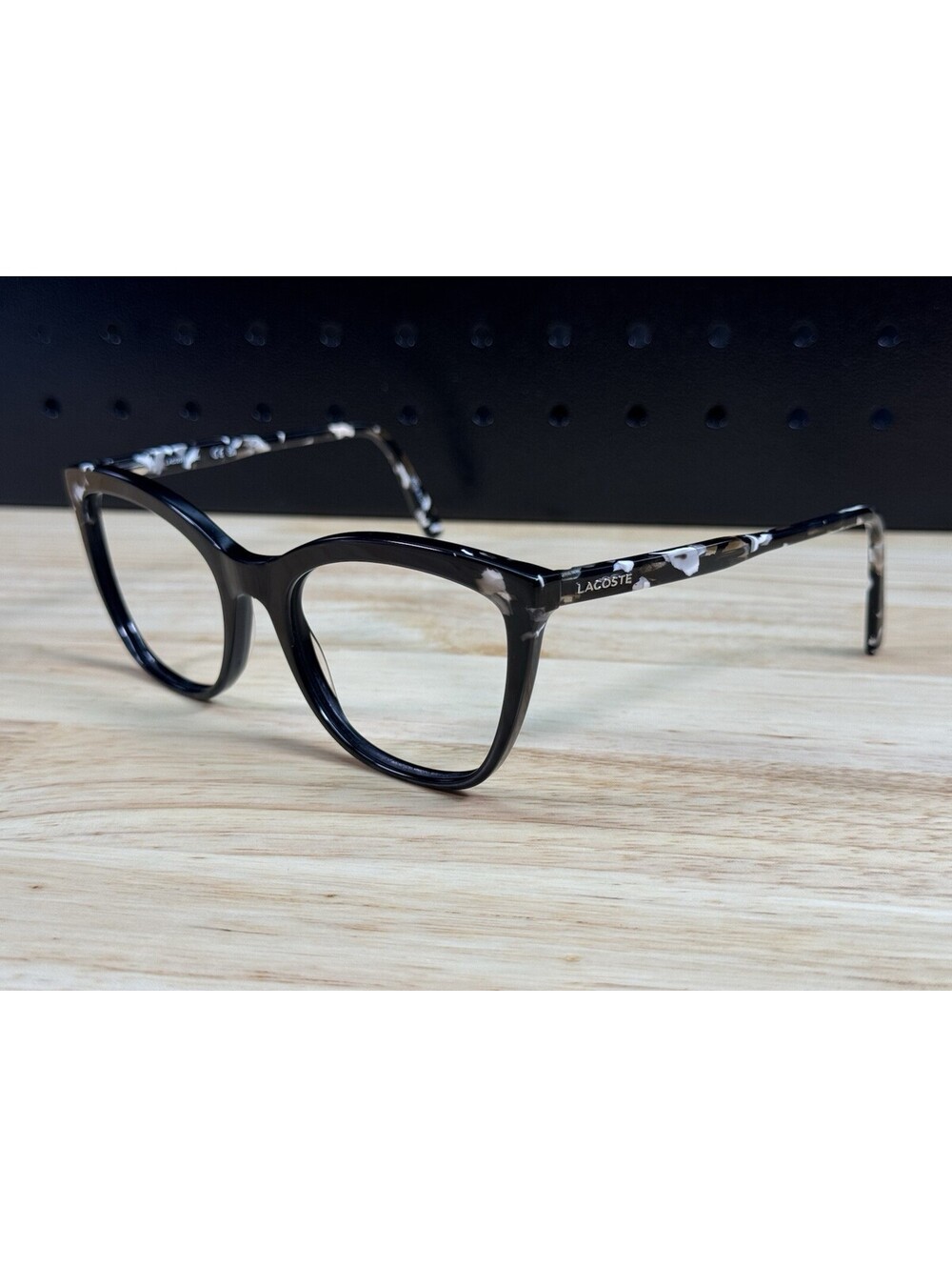 Lacoste L2884 001 Black White Authentic Designer Eyeglasses Frames 57[]20-145
